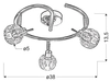 Lampa ścienna Candellux 98-70326 Bombola