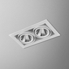 Lampa wpuszczana AQForm Squares 70 x 2 LED Recessed Biały Struktura