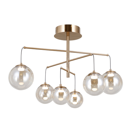 Lampa wisząca Italux Velada PND-34381-6-HBR Złoty