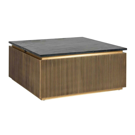 RICHMOND stolik ODIN 45 cm złoty - MDF, stal nierdzewna