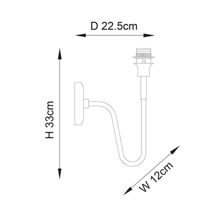 Kinkiet Endon Lighting Rouen 97875 mosiądz