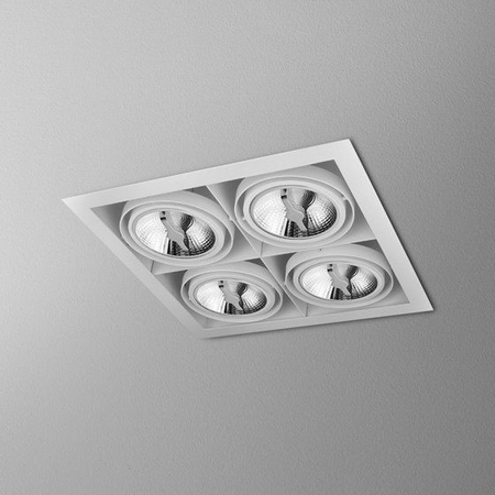 Lampa wpuszczana AQForm Squares 111 x 4 Sq 230V Recessed Biały Struktura