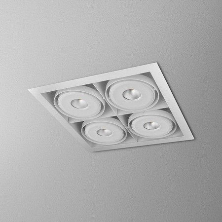 Lampa wpuszczana AQForm Squares 111 x 4 Sq Qrled Recessed Biały Struktura