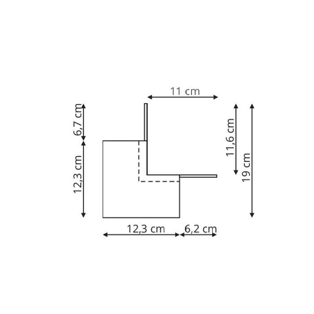 Łącznik zewnętrzny Magnetic czarny LP-554-MAG-BK