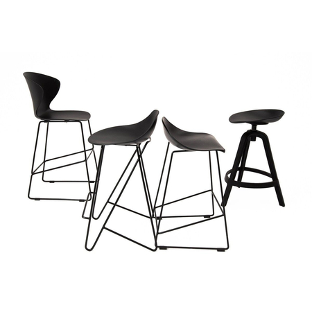 Krzesło barowe PERSY czarne 75