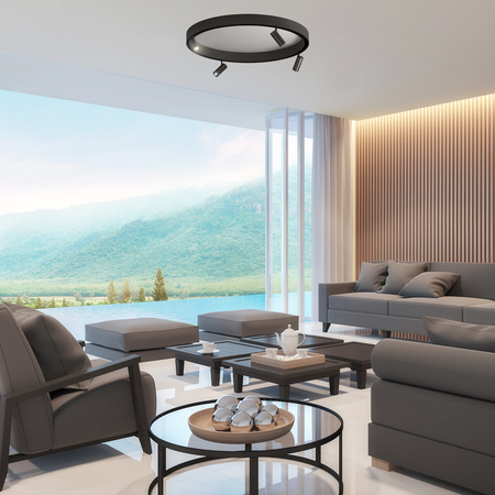 Milagro ROUND MAGNETIC TRACK 7W 3000K do śr. 900mm ML8697 CZARNY