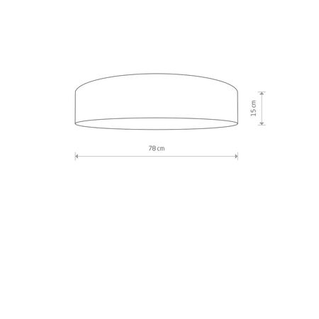 Plafon TURDA Nowodvorski 8960 szary