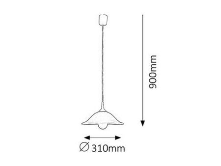 Lampa wisząca Rabalux Alabastro 3905 białe szkło alabastrowe