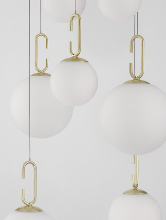 Lampa wisząca Luces Exclusivas YARA biały/złoty LE42757