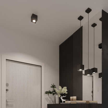 Sollux Lighting Kinkiet QUAD 1 czarny SL.0057