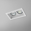 Lampa wpuszczana AQForm Minisquare x 2 230V Recessed Biały Struktura