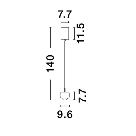 Lampa wisząca Luces Exclusivas LE44281 brązowy i odcienie brązu