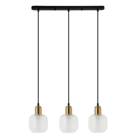 Lampa wisząca Italux PND-67594-3-BRO+CL Lamezia