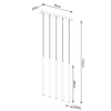 Sollux Lighting Lampa wisząca PASTELO 5L złota SL.1173