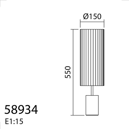 Lampa stołowa TABATA czarna 1xE27 z kremowym plisowanym abażurem
