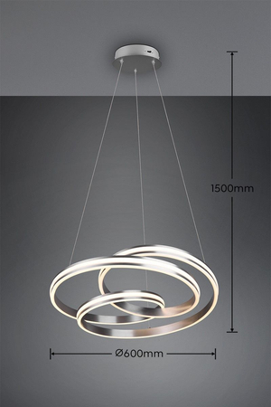 Lampa wisząca Trio 326210107 srebrny