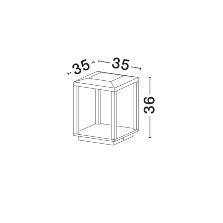 Lampa ogrodowa Luces Exclusivas ORVENZA LE75175 czarny