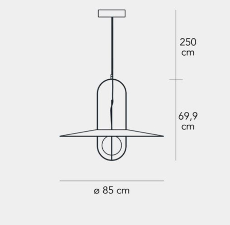 Lampa wisząca LED Fontana Arte F438G90550OBLE Setareh