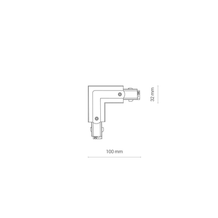 CTLS POWER L CONNECTOR, LEFT (L-L) Nowodvorski 8706 czarny