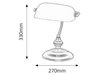 Lampa stołowa Rabalux Bank 4037 chrom satyna
