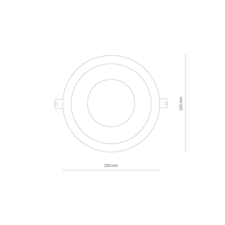 Oprawa wpuszczana CL KEA LED 40W Nowodvorski 8768 biały