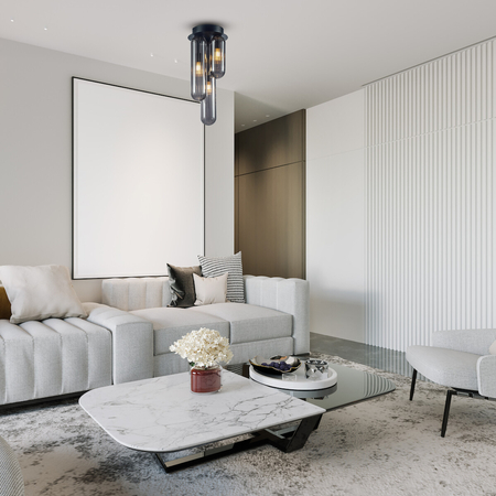 Milagro Lampa sufitowa PAX BLACK 3xG9 ML0339 CZARNY