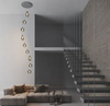 Lampa wisząca Azzardo AZ3673 Amber Milano 9 chrome