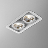 Lampa wpuszczana AQForm Iform 111 x 2 Recessed Biały Struktura