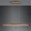Lampa wisząca Trio 326610232 drewniany