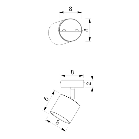 Milagro Kinkiet DIXIE BLACK 1xGX53 MLP7599 CZARNY