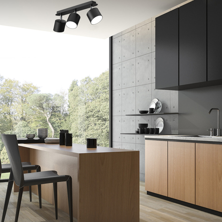 Milagro Lampa sufitowa DIXIE BLACK 3xGX53 MLP7601 CZARNY