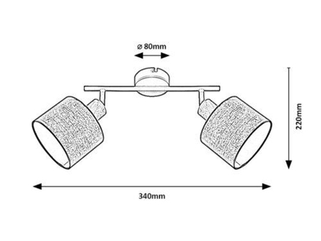 Oczko Rabalux Miguel 3245 dąb