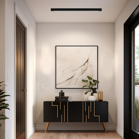 Milagro Lampa sufitowa LUNGO 1xT8 18W LED MLP8910 CZARNY