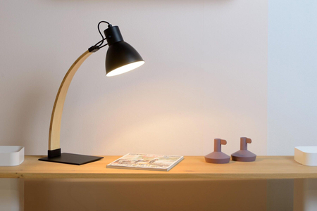 Lampa biurkowa Lucide CURF czarny 3613/01/30