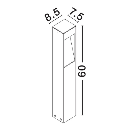 Lampa zewnętrzna Luces Exclusivas LE73607 czarny