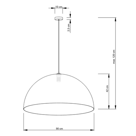 Lampa wisząca Sigma 30126 Sfera 90