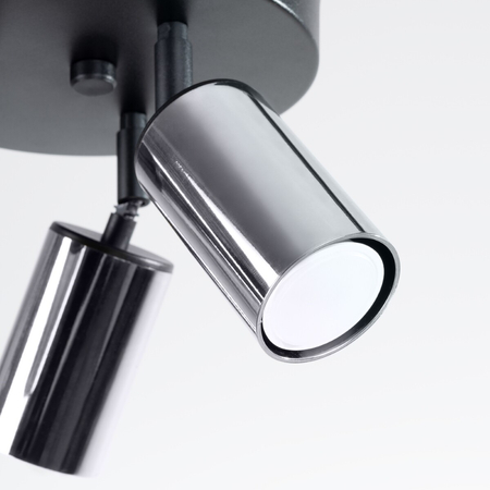 Sollux Lighting Plafon WINX 3P czarny/chrom SL.1369