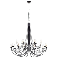 Żyrandol Elstead Lighting Carisbrooke czarny CB18-BLACK