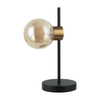 Lampa biurkowa Italux PND-5225-1-BK-AMB Czarny, bursztynowy
