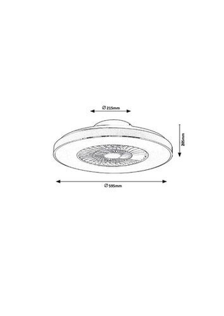 Lampa sufitowa Rabalux Dalfon 6858 srebrny