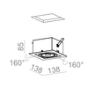 Lampa wpuszczana AQForm Squares 70 x 1 Qrled Lens 230V Recessed Biały Struktura