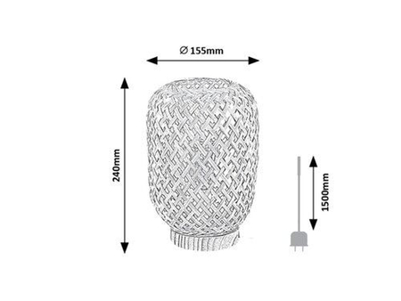 Lampa stołowa Rabalux Alinafe 74016 naturalny