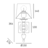 Cosmo Light Kinkiet AUSTIN W01132BR-WH