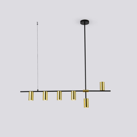 Lampa wisząca Arizona 6xGU10 czarno/złota LP-074/6PL BK/GD