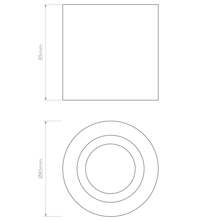 Spot Astro Kos II 1326039 Matowy Biały