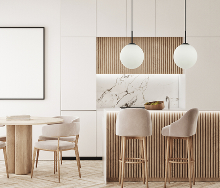 Lampa wisząca Italux PND-5578-1L-BK Czarny, biały