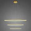 Lampa wisząca Ledowe Okręgi No.3 150cm 3k ściemnialna złota
