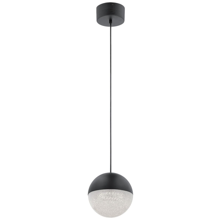 Mała lampa wisząca LED Moonlit - Matowa czerń Quintiesse QN-MOONLIT-P-MBK