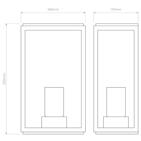 Kinkiet zewnętrzny Astro Homefield Sensor 1095039 Czarny z Teksturą