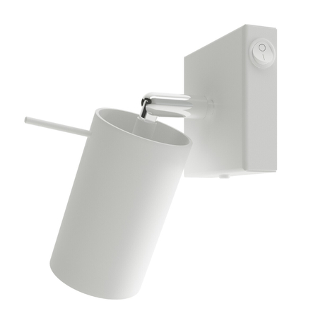 Sollux Lighting Kinkiet RING biały z włącznikiem SL.1024